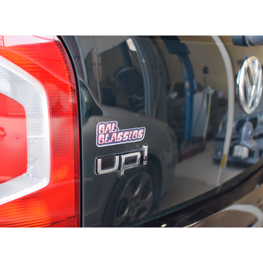 キャルクラシックスファイヤーパターン　グリッターステッカー（ブラック）