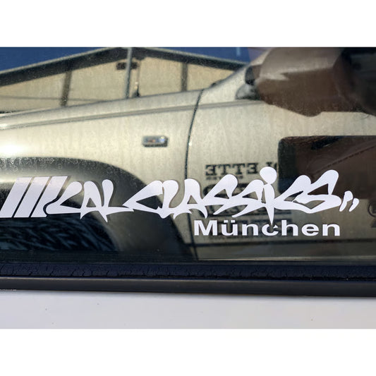 抜き キャルクラシックス ステッカー ミュンヘン　白
