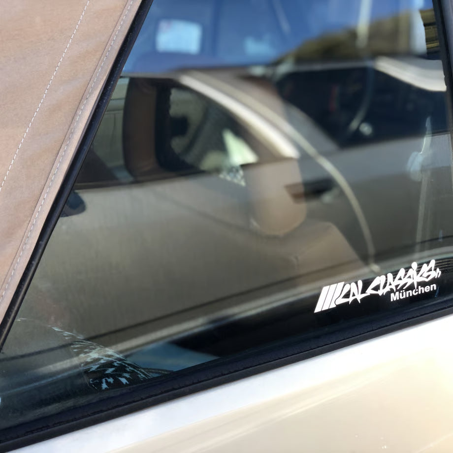 抜き キャルクラシックス ステッカー ミュンヘン　白