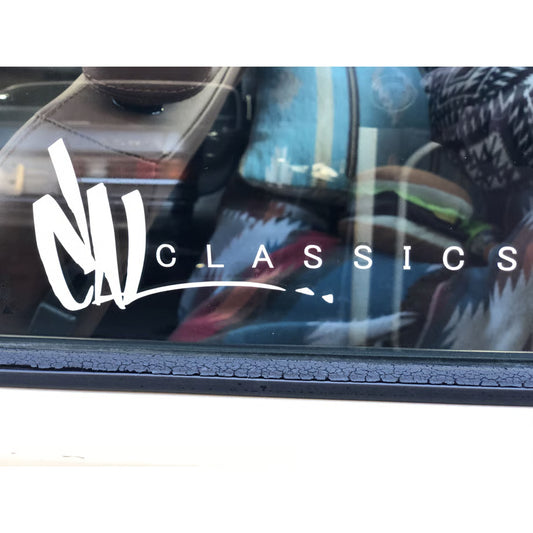 抜きキャルクラシックス ステッカー 令和モデル　白