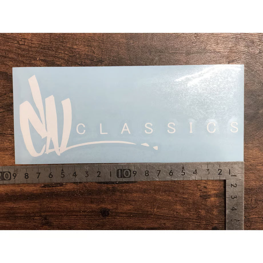 抜きキャルクラシックス ステッカー 令和モデル　白