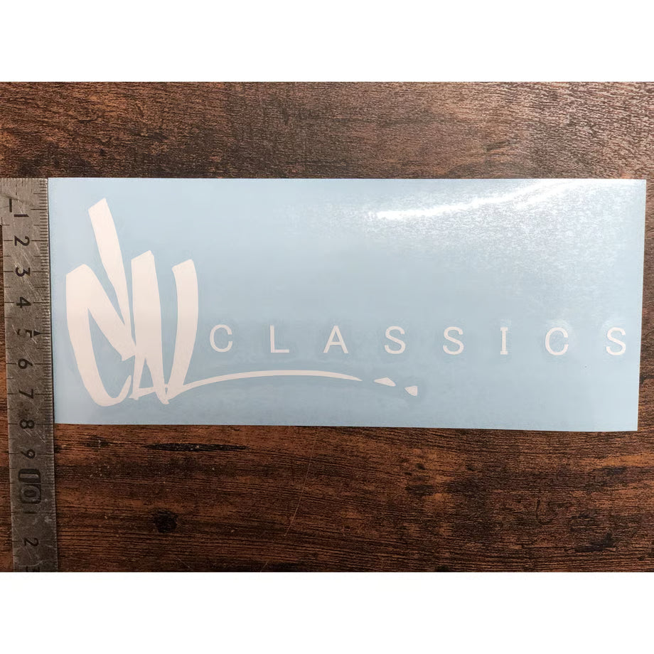 抜きキャルクラシックス ステッカー 令和モデル　白