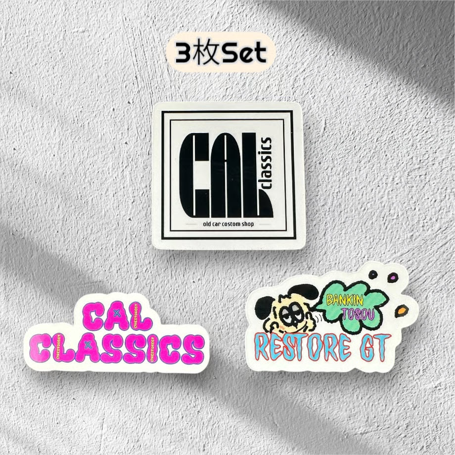 キャルクラ・レストアGTステッカー(3枚set)