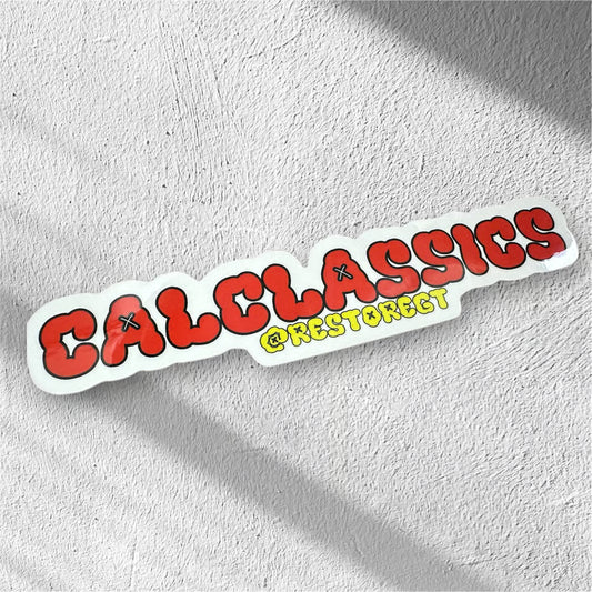 キャルクラ ポップロゴ ステッカー